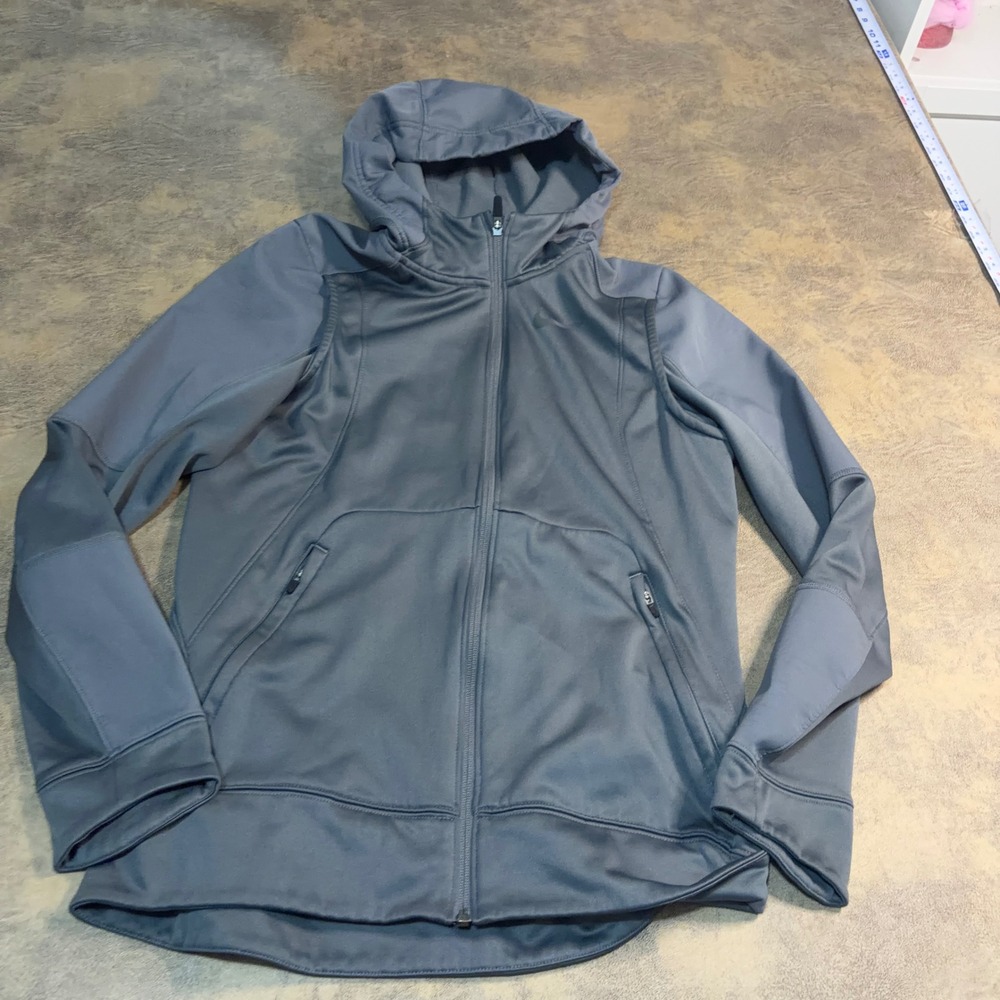 Nike Hoodie Mens Small Gray Therma-FIT Full Zip Performance Jacket 800037-021